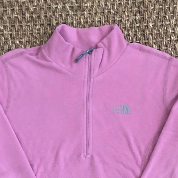 The North Face Girls Large Pink Quarter Zip Fleece - Picture 2 of 3